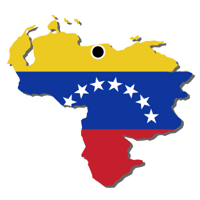 ベネズエラ・ボリバル共和国無料フリーイラスト｜首都・国旗付